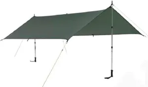 117015 Outdoor Camping Tarp Voss 5 ULW Forest Green 98.4 x 78.7 inches (250 x 200 cm)