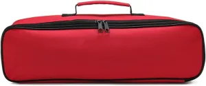 18-Inch Waterproof Tool Bag Oxford Cloth Tool Tote Electrician Storage Bag Parts Bag for Screws Drill Bit Portable Organizer Pouch Case (Color : Red)