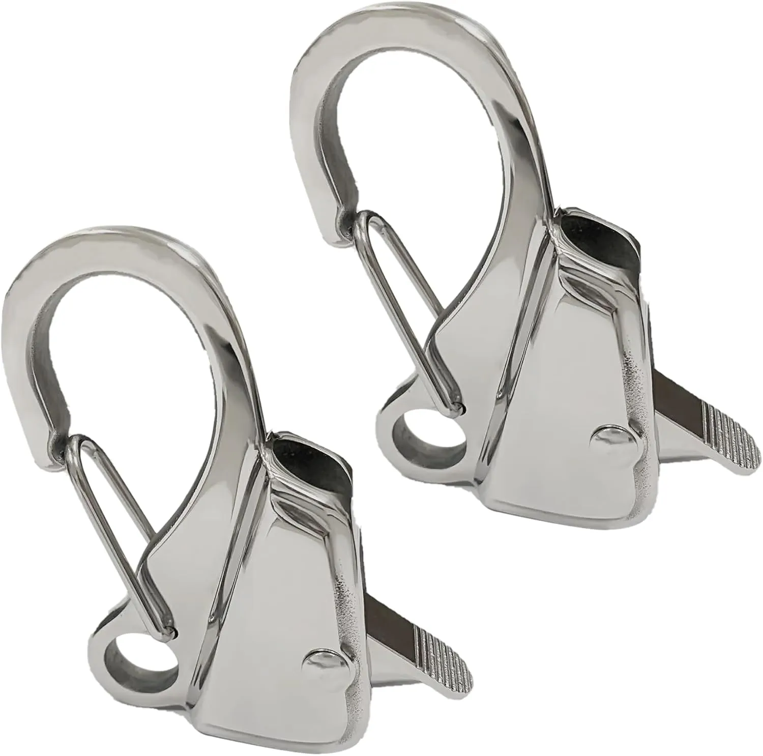 2PCS Knotless Anchor System with Quick Release, 316 Stainless Steel, Easy to Use,Holds 8000 lb,Fit for Pontoon Small Boat