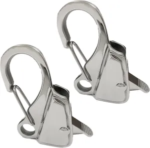 2PCS Knotless Anchor System with Quick Release, 316 Stainless Steel, Easy to Use,Holds 8000 lb,Fit for Pontoon Small Boat