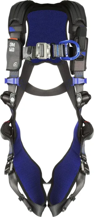 3M 1113034 DBI-SALA ExoFit X300 Comfort Vest Climbing Harness Fall Protection, General Industry, Aluminum Back and Front D-Ring, Auto-Locking Quick Connect Leg and Chest Straps, Medium