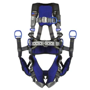 3M 1113190 DBI-SALA ExoFit X300 Comfort Tower Climbing Positioning Suspension Safety Harness, Telecommunications Fall Protection,Back,Front,Hip D-Rings,Auto-Locking Quick Connect Leg,Chest Buckles, S