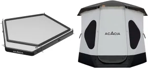 ACACIA 2-3 Person Camping System with Air Floor, Tent and Canopy - Space Tent is Waterproof and Windproof with 8 Windows