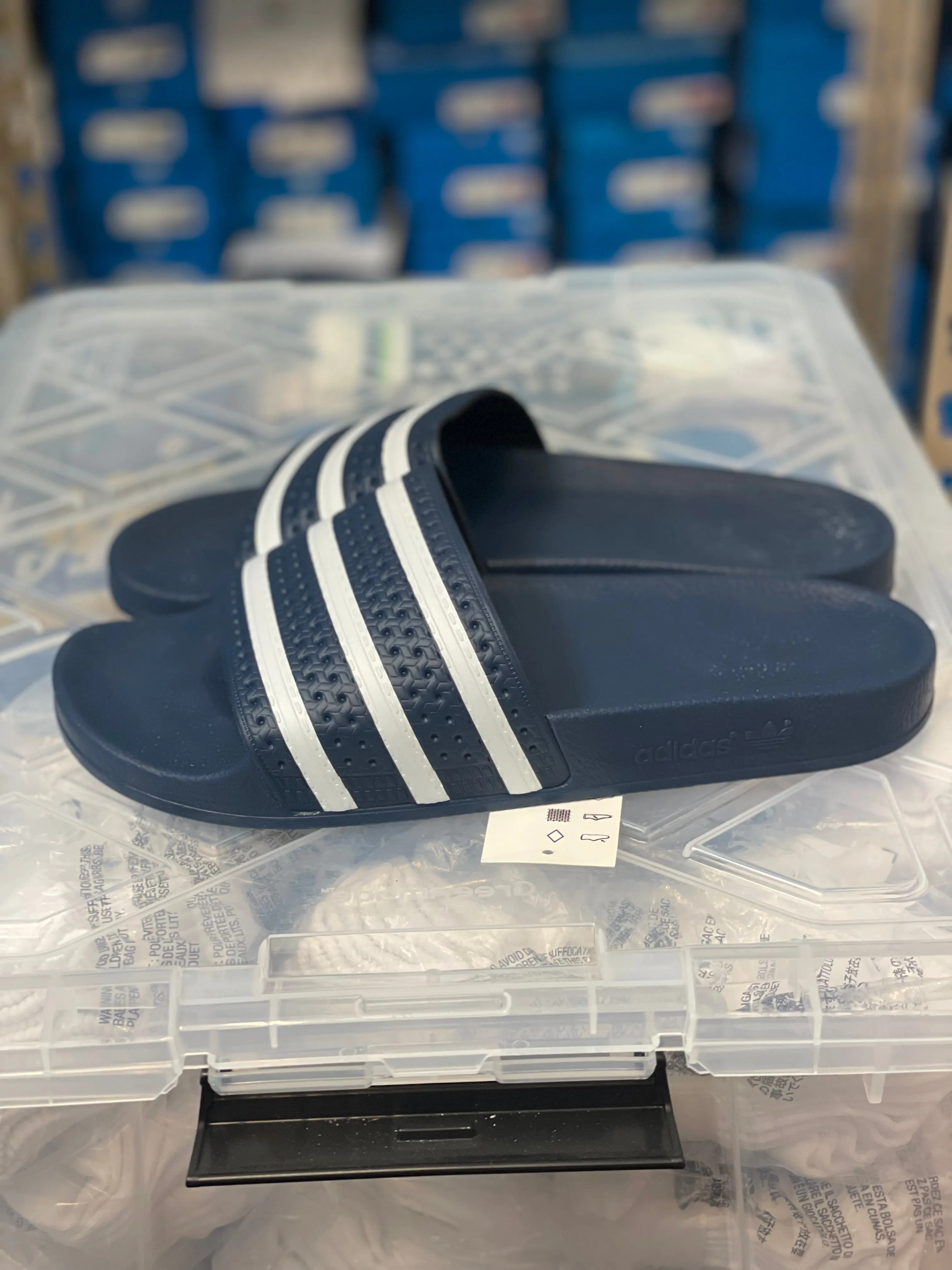 Adilette blue Slide Mens