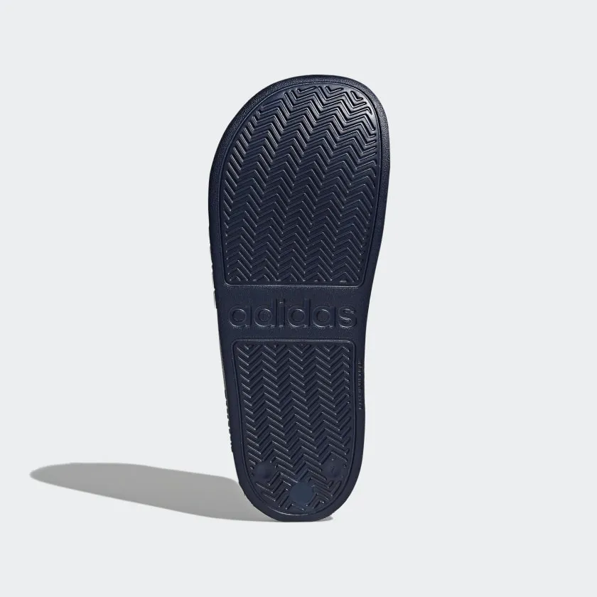 Adilette Mens Shower Slide - Navy/White