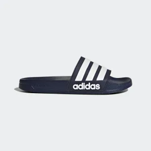 Adilette Mens Shower Slide - Navy/White