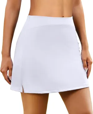 ADOME Women's Athletic Skort Golf Skirt with Pockets Shorts Active Tennis Running Workout Sports___