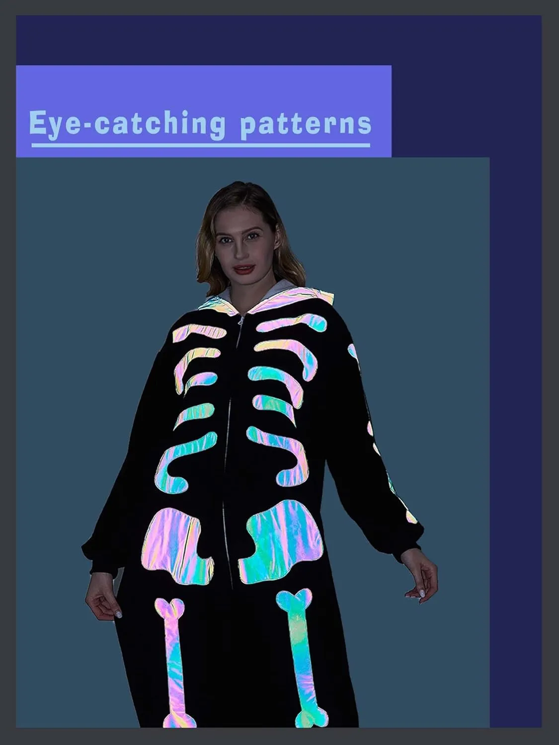 Adult Onesie Pajamas - Unisex Halloween Animal Costume Sleepwear for Men & Women - Comfy & Fun Cosplay Outfit