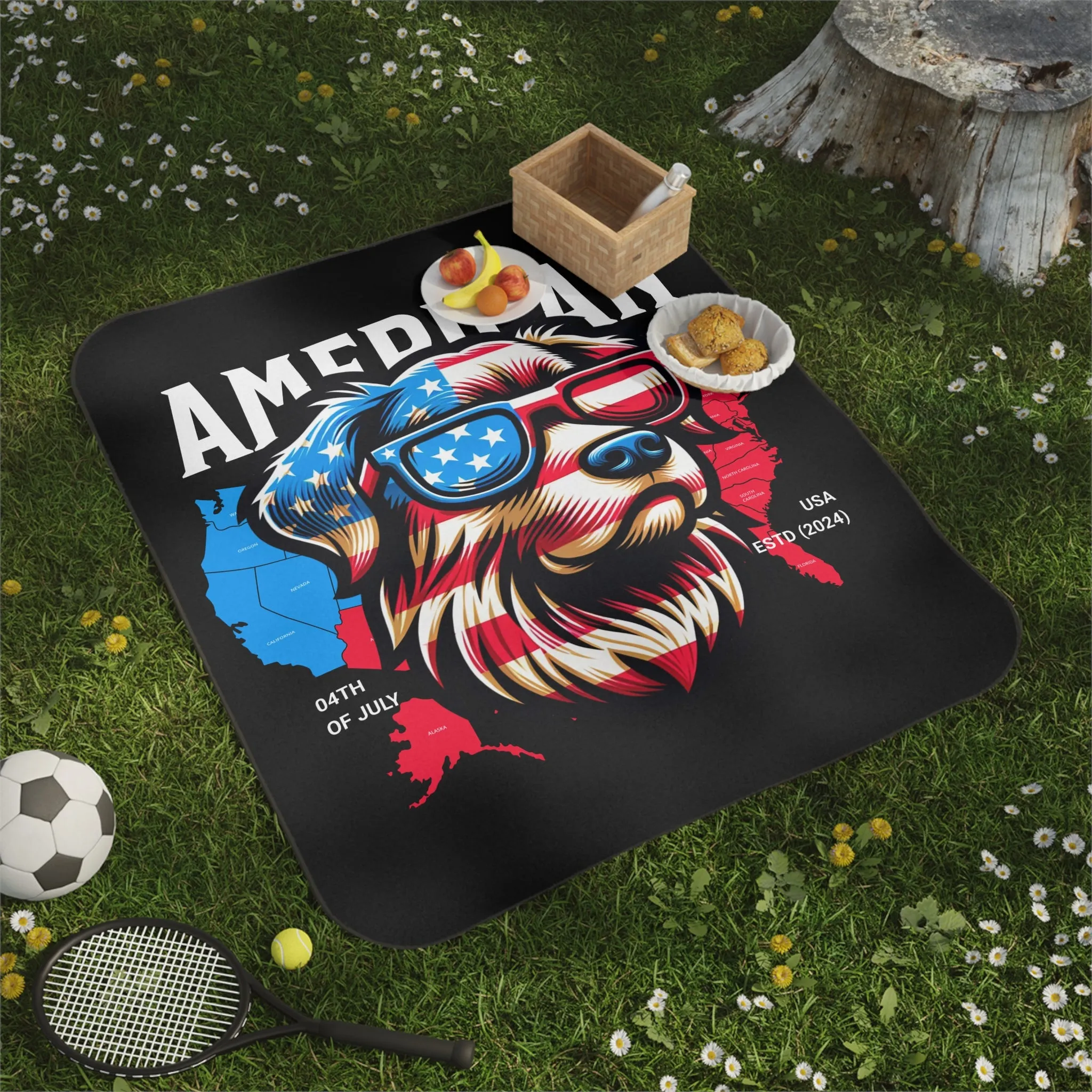All American Dawg Picnic Blanket