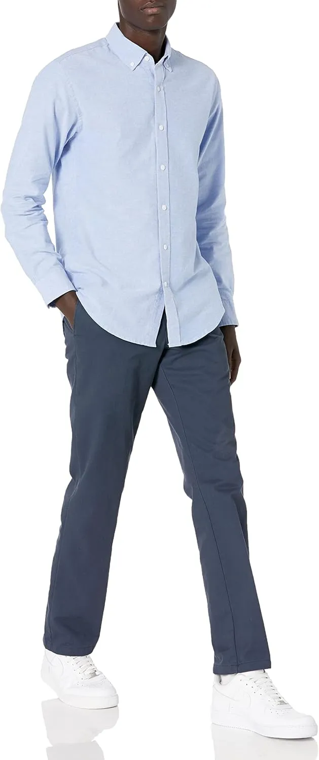 Amazon Essentials Men's Regular-Fit Long Sleeve Oxford Shirt