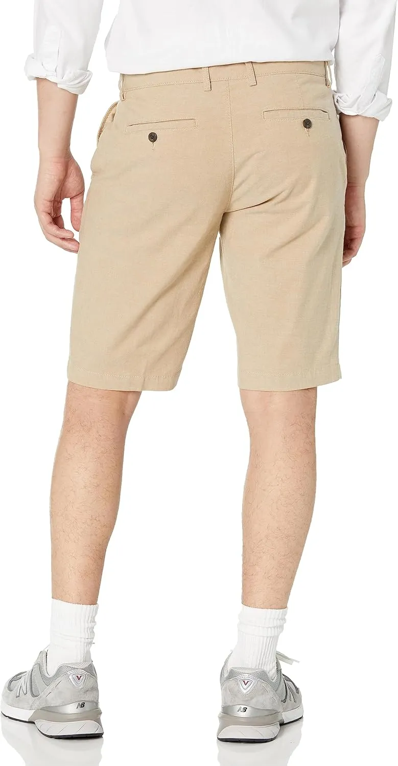 Amazon Essentials Men's Slim-Fit 11" Lightweight Comfort Stretch Oxford Short (Previously Goodthreads)