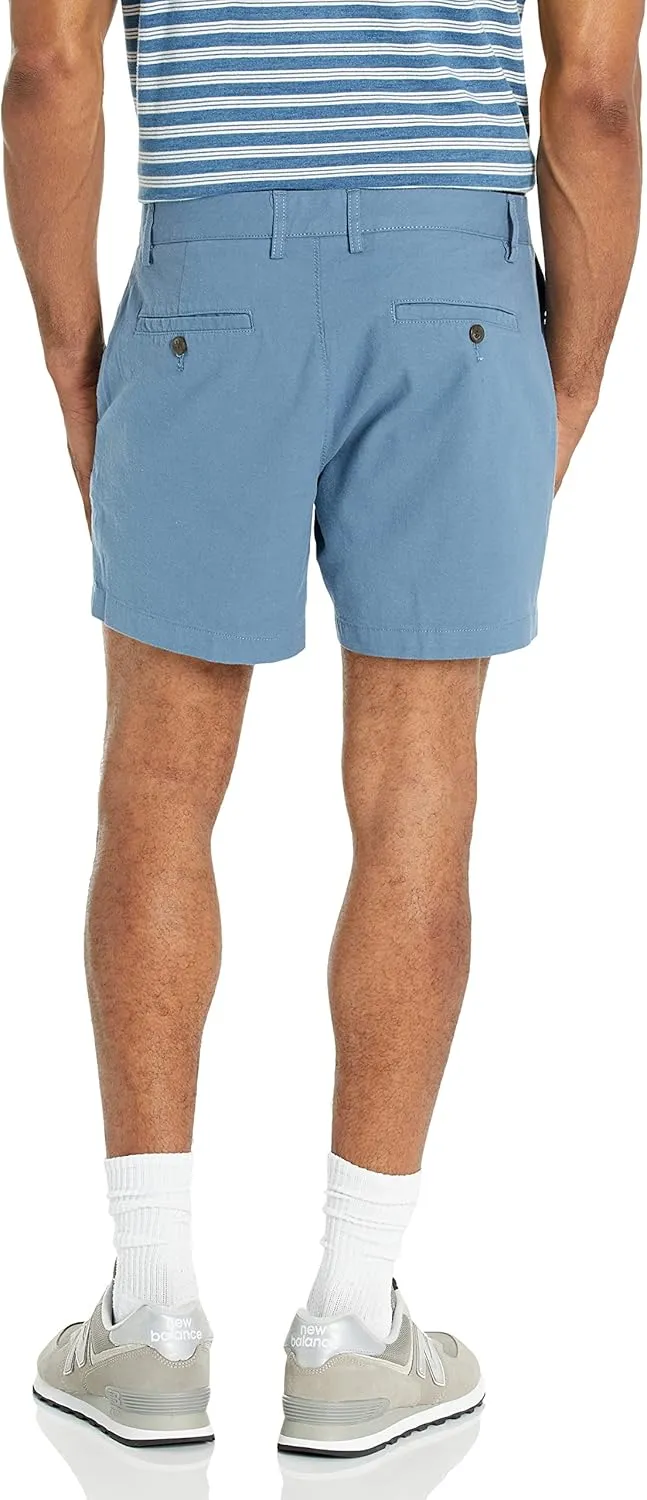 Amazon Essentials Men's Slim-Fit 5" Lightweight Comfort Stretch Oxford Shorts (Previously Goodthreads)