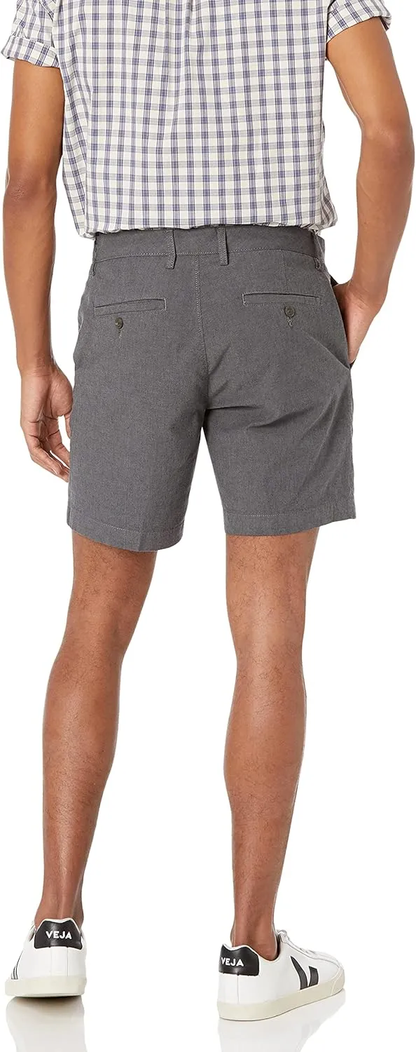 Amazon Essentials Men's Slim-Fit 7" Lightweight Comfort Stretch Oxford Short (Previously Goodthreads)