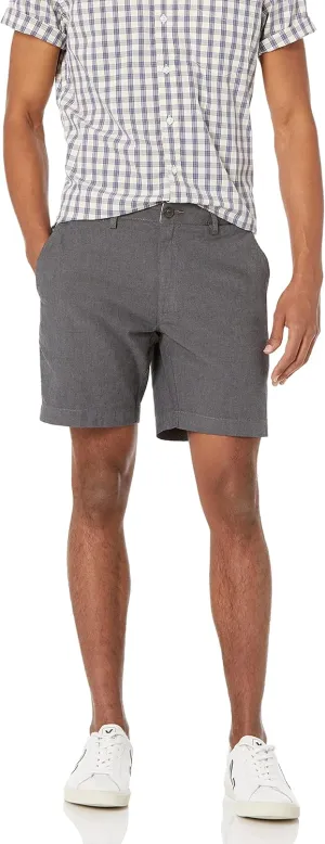 Amazon Essentials Men's Slim-Fit 7" Lightweight Comfort Stretch Oxford Short (Previously Goodthreads)