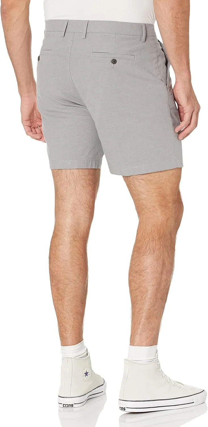 Amazon Essentials Men's Slim-Fit 7" Lightweight Comfort Stretch Oxford Short (Previously Goodthreads)