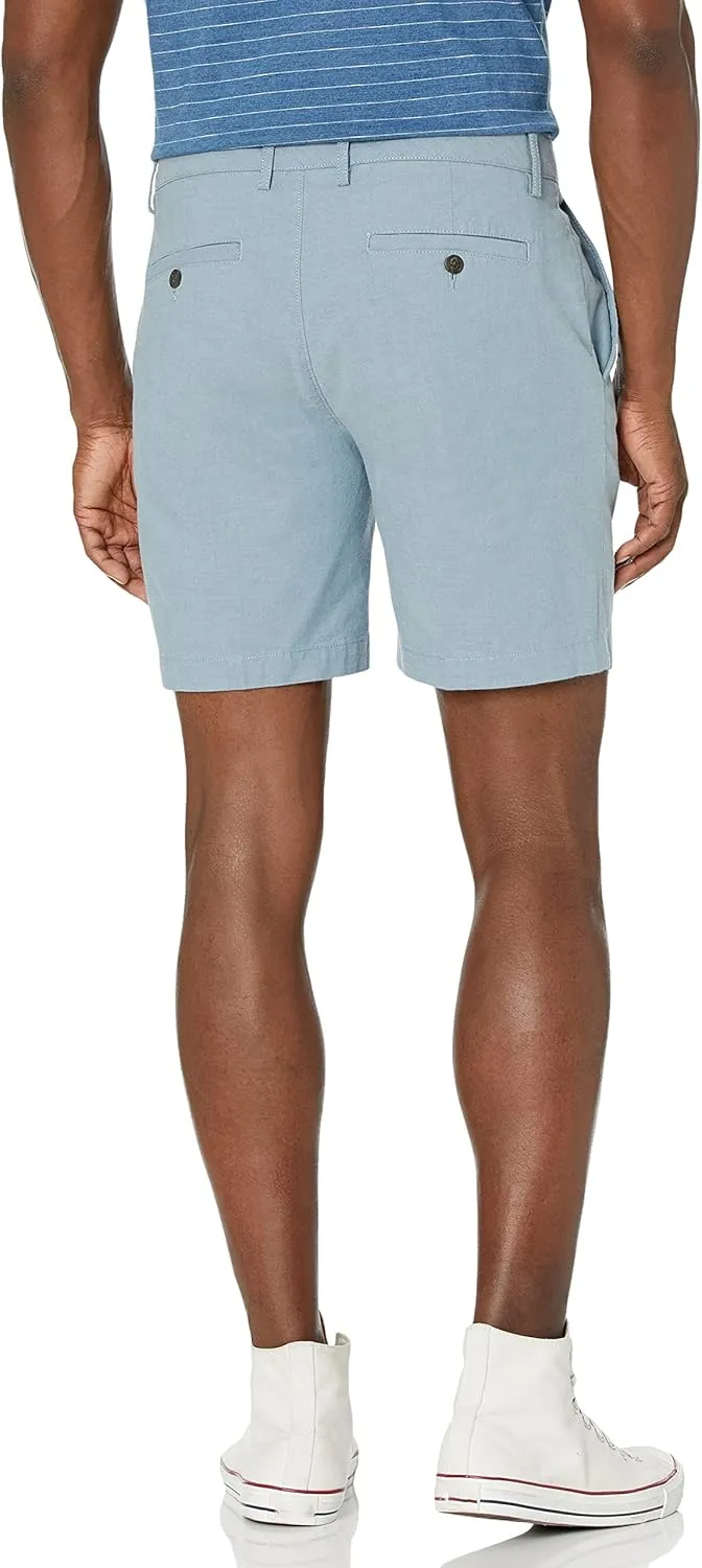 Amazon Essentials Men's Slim-Fit 7" Lightweight Comfort Stretch Oxford Short (Previously Goodthreads)