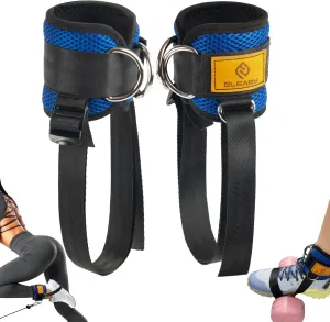Ankle Straps for Dumbbells Weights and Cable Machines, Dumbbell Foot Attachment, Tibialis Trainer, Ankle Straps for Weight Lifting, Leg Extensions for Women and Men