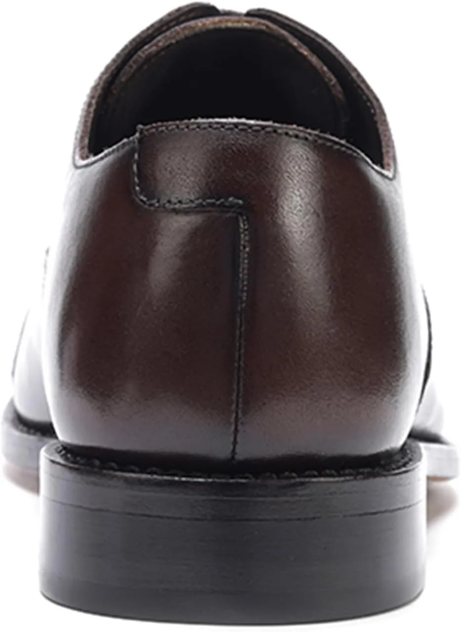 Anthony Veer Clinton Cap-Toe Oxford Dress Shoes for Men | Full-Grain Leather Upper | Goodyear Welt Construction | Ortholite Cushion Comfort | Recraftable Leather Outsole