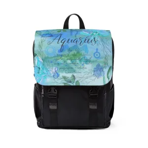 Aquarius Unisex Casual Shoulder Backpack