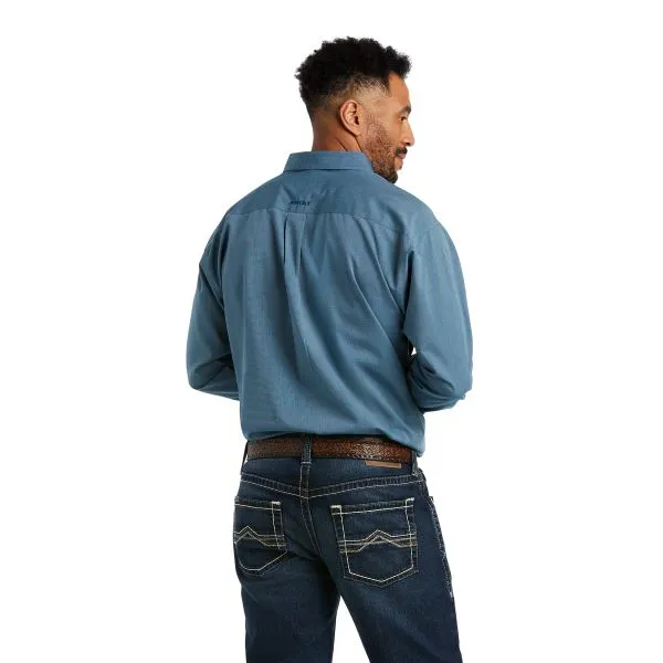 Ariat Dream Teal Wrinkle Free Solid Oxford Classic Fit Mens Shirt 10038015