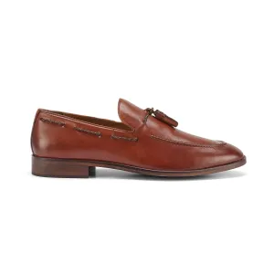 Ashford Leather Tassel Loaferss - Tan