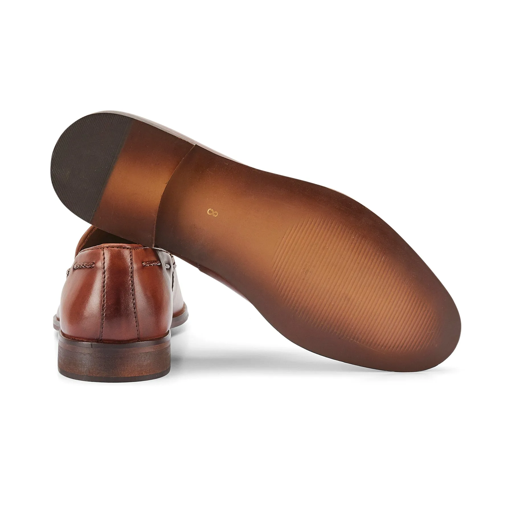 Ashford Leather Tassel Loaferss - Tan