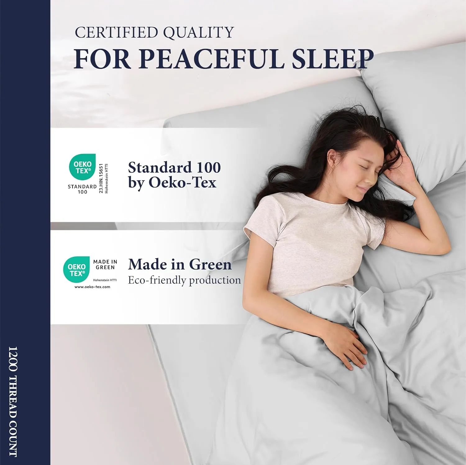 Ashton Sheets 100% Egyptian Cotton Sheets Queen Size - 1200 Thread Count 4 PC Queen Sheet Set Egyptian Cotton, Sateen Weave Luxury Sheets Queen Size, High Thread Count Sheets, 17" Deep Pocket - White