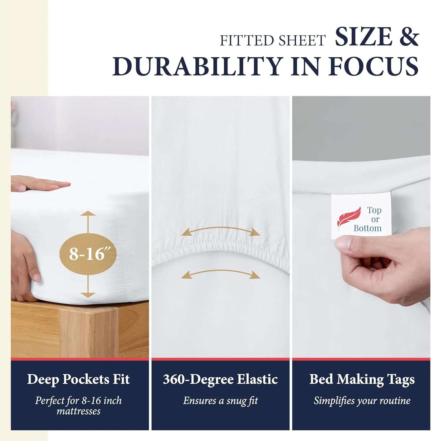 Ashton Sheets 100% Egyptian Cotton Sheets Queen Size - 1200 Thread Count 4 PC Queen Sheet Set Egyptian Cotton, Sateen Weave Luxury Sheets Queen Size, High Thread Count Sheets, 17" Deep Pocket - White