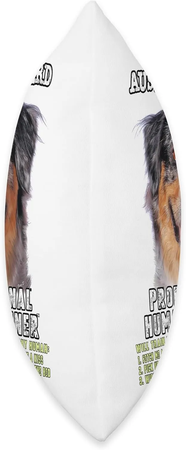 Australian Shepherd Professional Human Trainer Throw Pillow