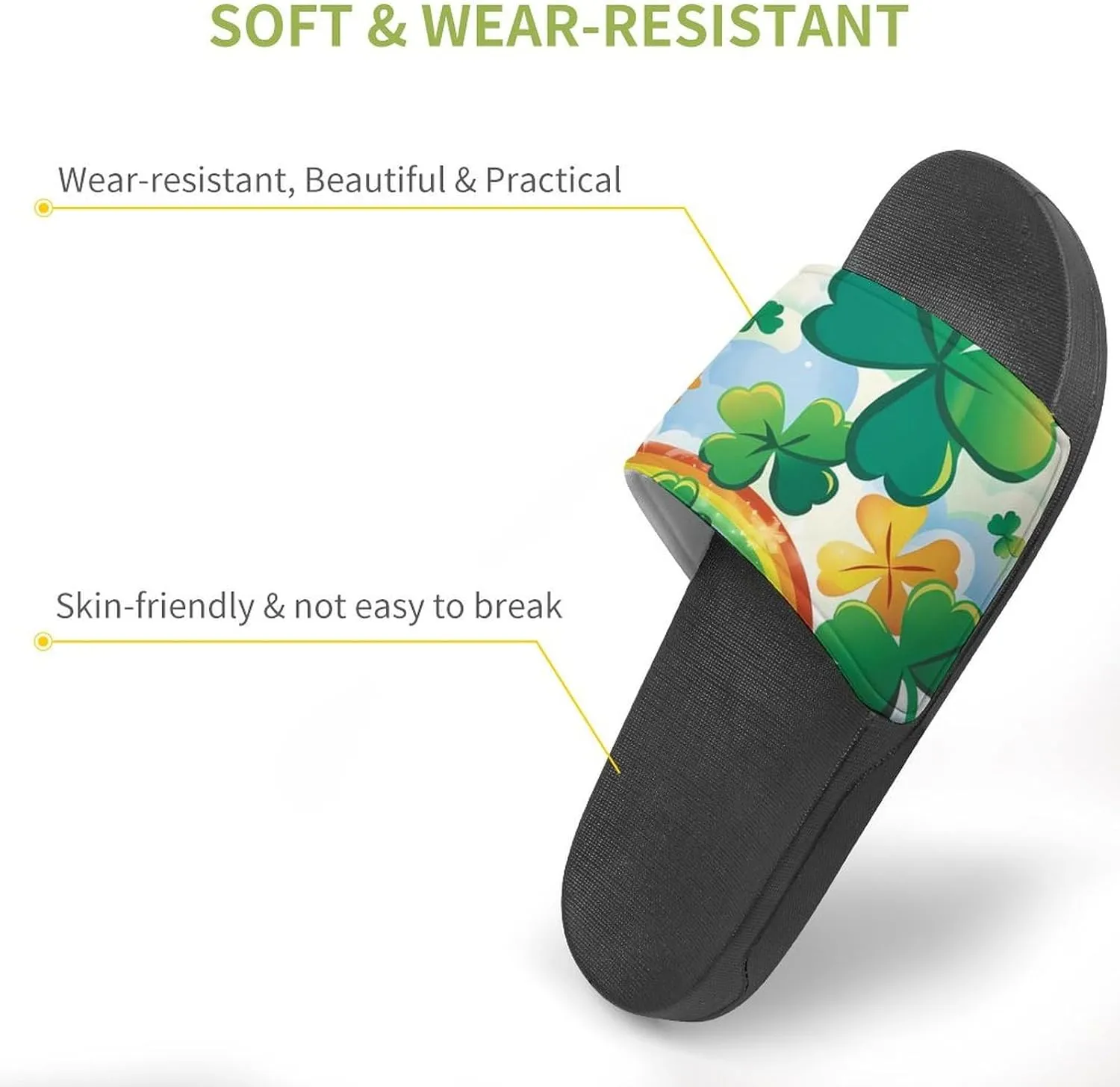 Bald Eagle U.S. Flag House Sandals Non Slip Slippers Quick Drying Bathroom Shower Shoes for Women Men