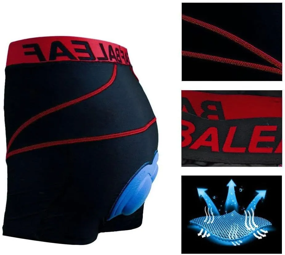 baleaf Men's 3D Padded Bike Shorts Cycling Underwear MTB Liner