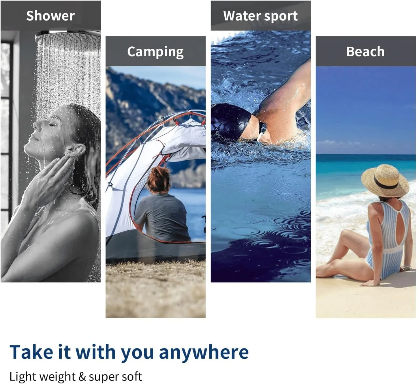 Baseball Navy Blue Beach Towel Quick Dry Microfiber Bath Towels for Bathroom Soft Sand Free Beach Towels Summer Essentials Travel Swimming Decor Gifts for Men Boys Kids