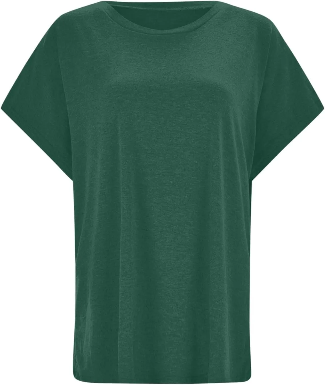 Basic T Shirts for Women Short Sleeve Casual Summer Tops Crewneck Dressy Tees Blouses Trendy Solid Loose Fit Tshirt