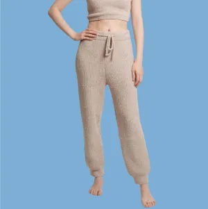 Beige Comfy Luxe Joggers