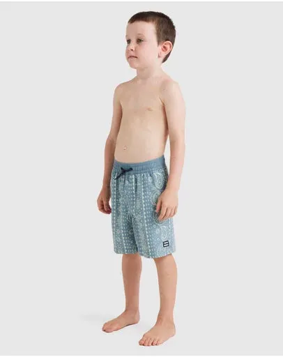BILLABONG Boys 0-7 Good Times Layback Boardshorts