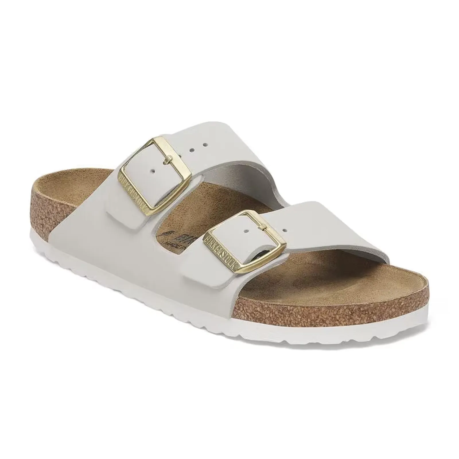 Birkenstock Arizona Narrow Slide Sandal (Women) - Antique White Nubuck