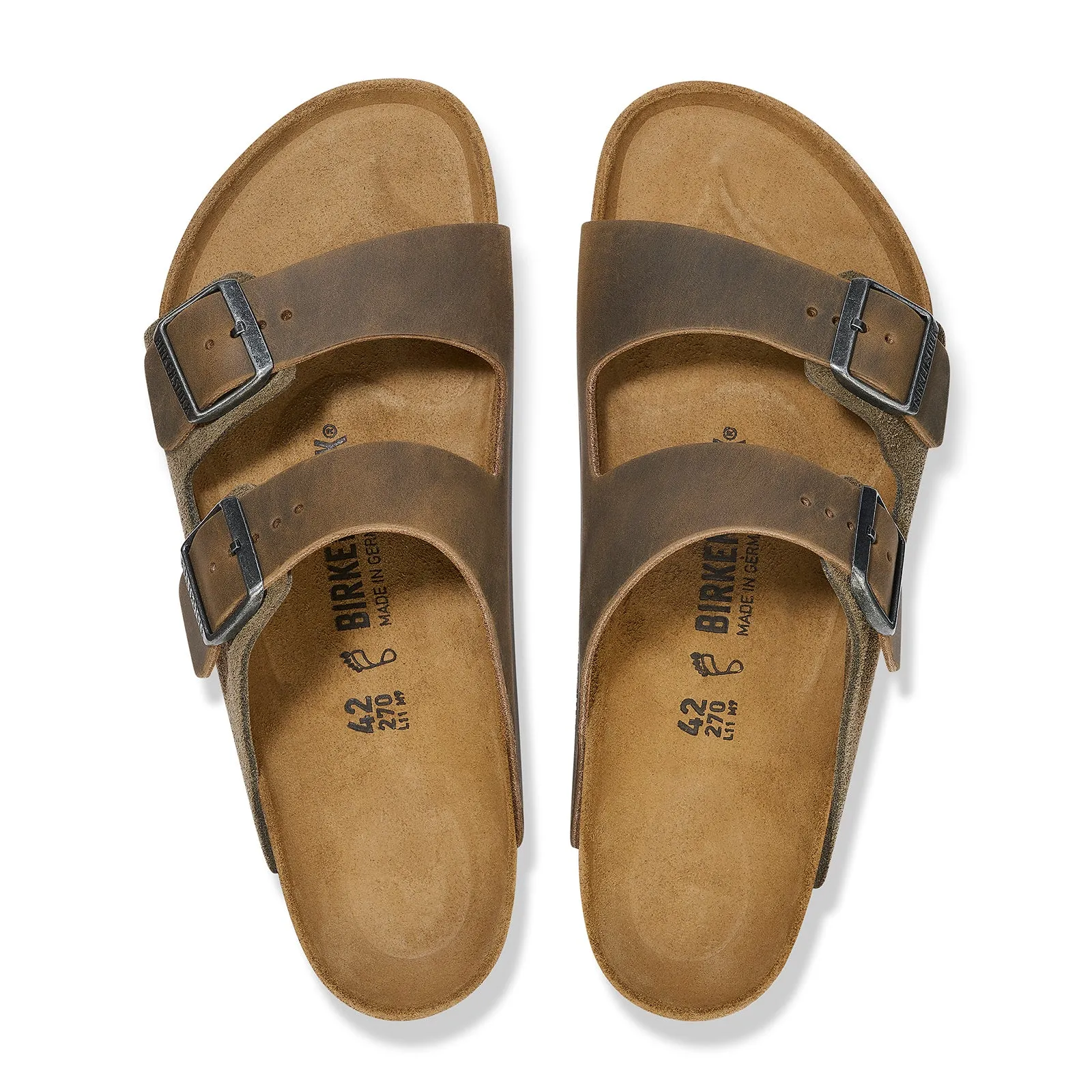 Birkenstock Arizona Slide Sandal (Men) - Thyme Oiled Leather/Suede