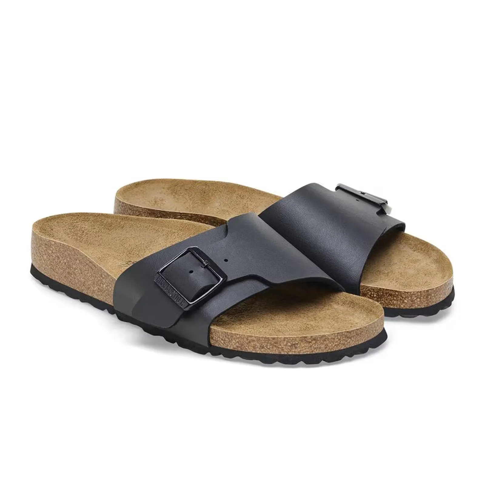 Birkenstock Catalina Narrow Slide Sandal (Women) - Black Birko-Flor