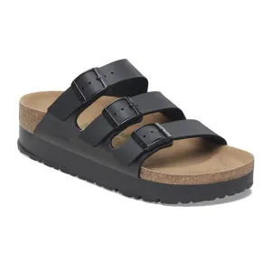 Birkenstock Florida III Platform Narrow Slide Sandal (Women) - Black Birko-Flor