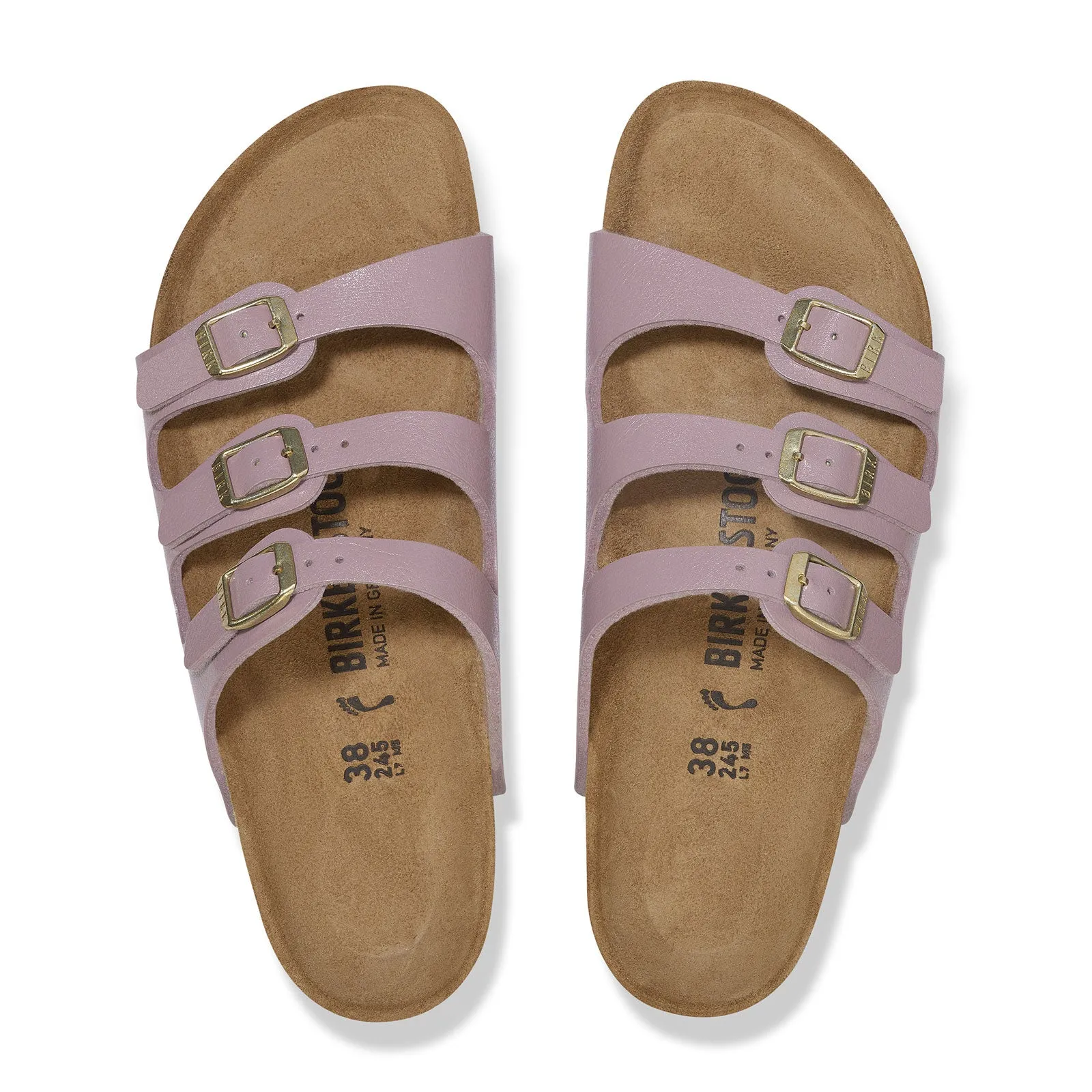 Birkenstock Florida Slide Sandal (Women) - Graceful Faded Purple Birko-Flor