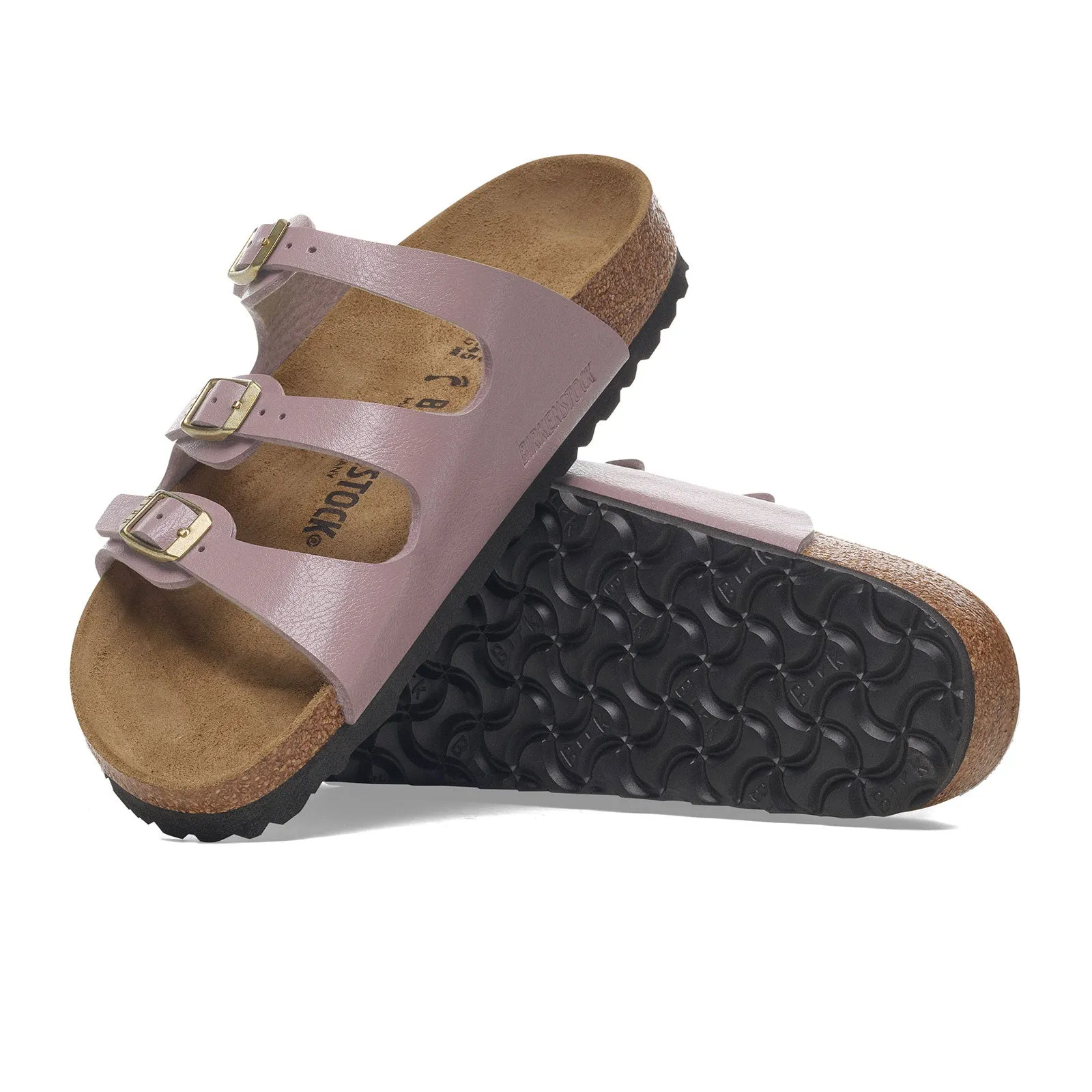 Birkenstock Florida Slide Sandal (Women) - Graceful Faded Purple Birko-Flor