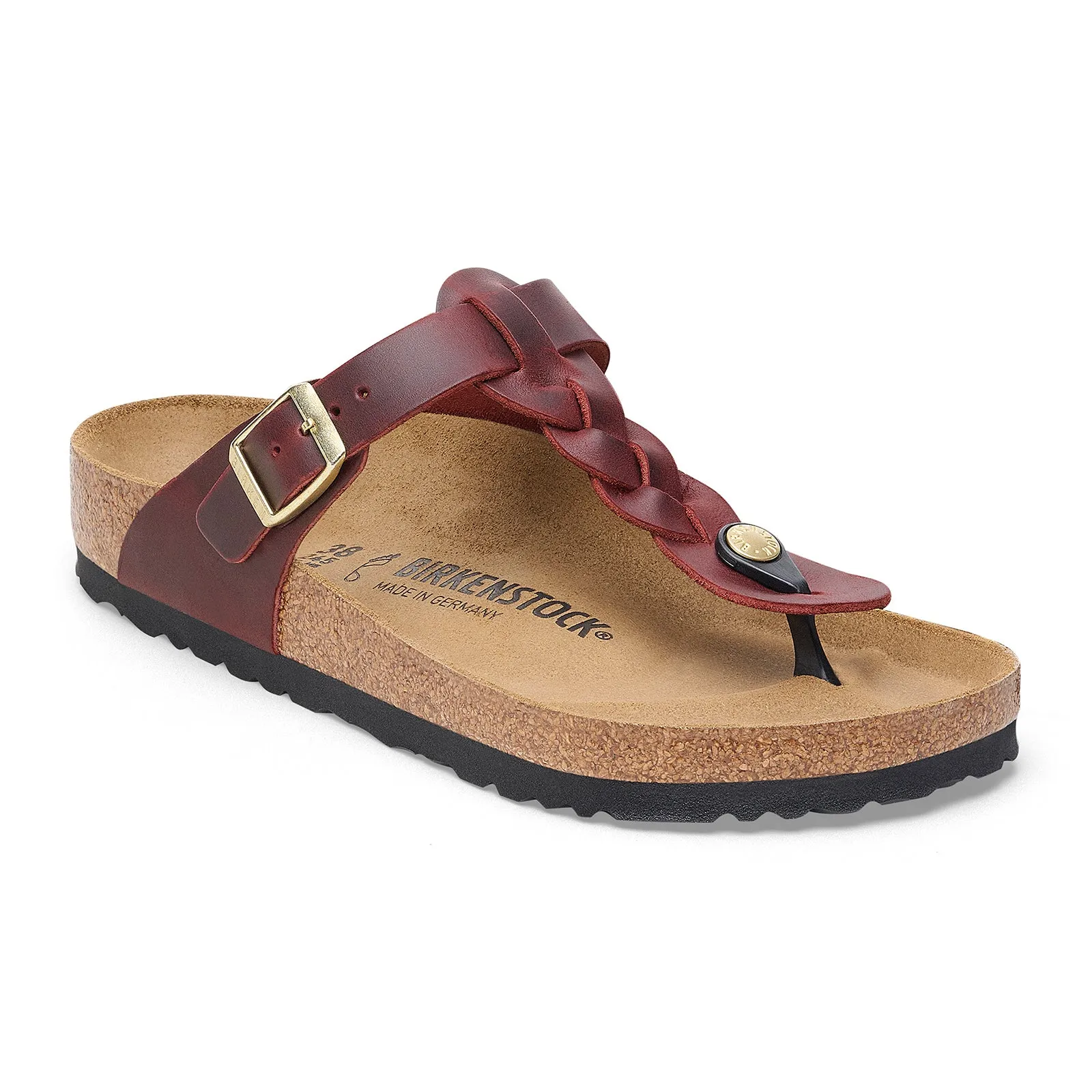 Birkenstock Gizeh Braid Sandal (Women) - Zinfandel Oiled Leather