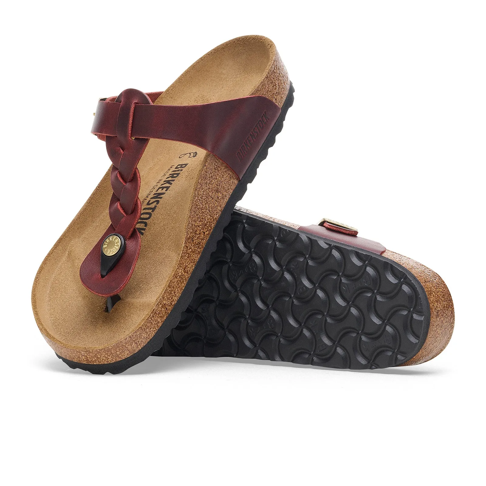 Birkenstock Gizeh Braid Sandal (Women) - Zinfandel Oiled Leather