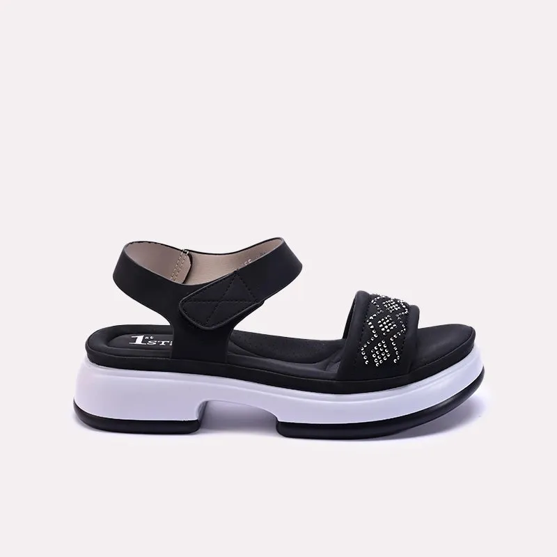 Black Comfy Fancy Sandals 0421521
