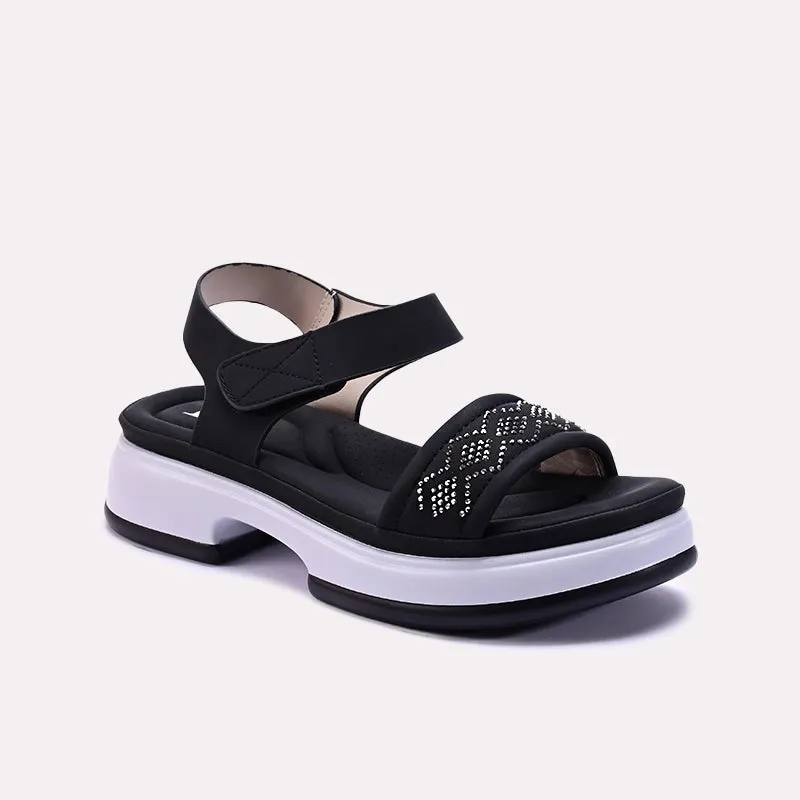 Black Comfy Fancy Sandals 0421521