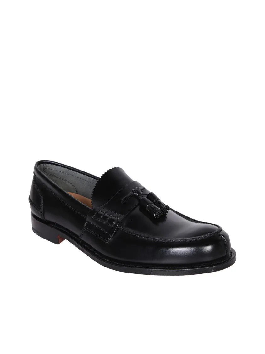 Black Leather Loafers