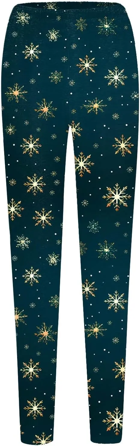 Black Leggings Women Leggings Artistic Splash Printed Soft Stretchy Pants Winter Pants for Women Lined Thermal High