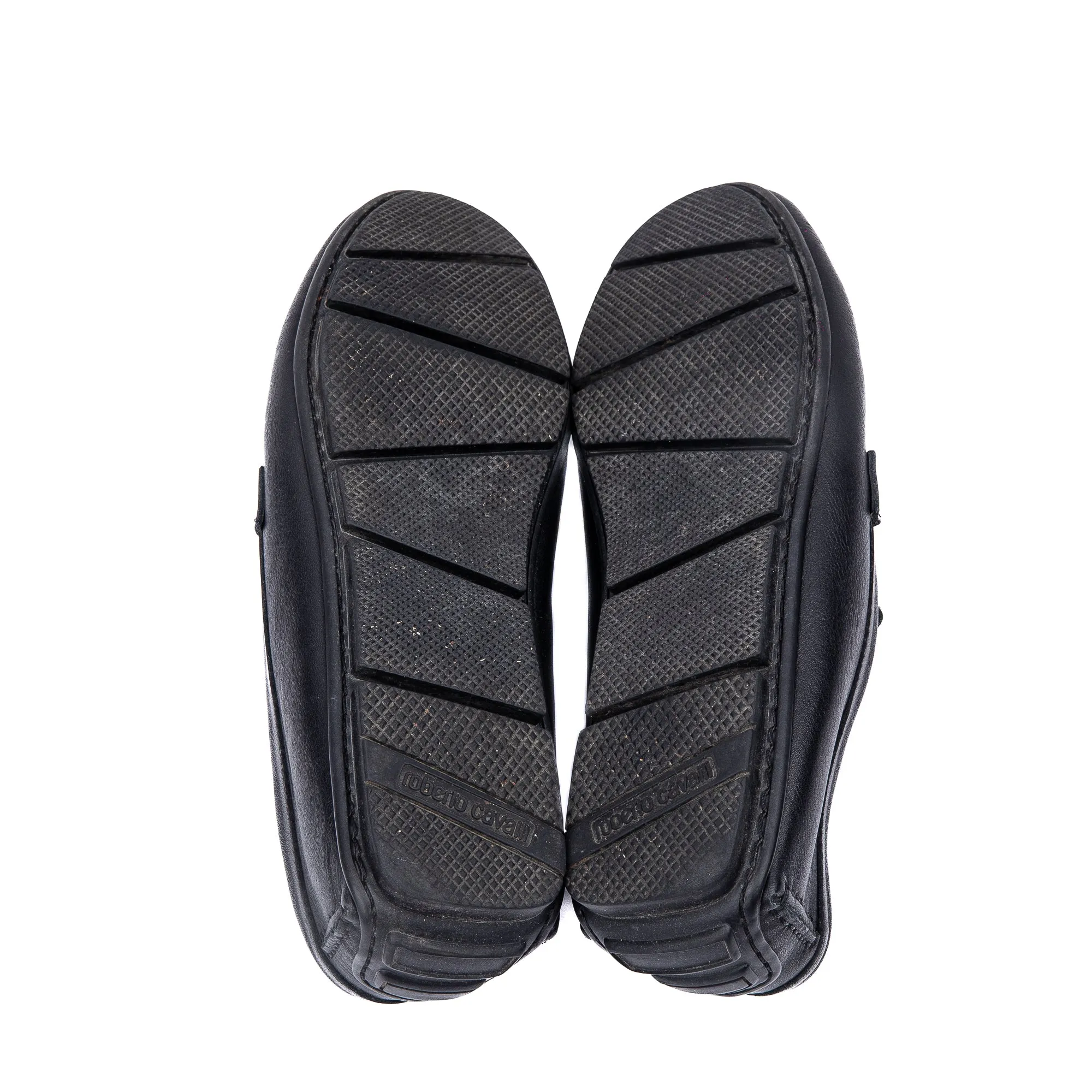Black Monogram Buckle Loafers