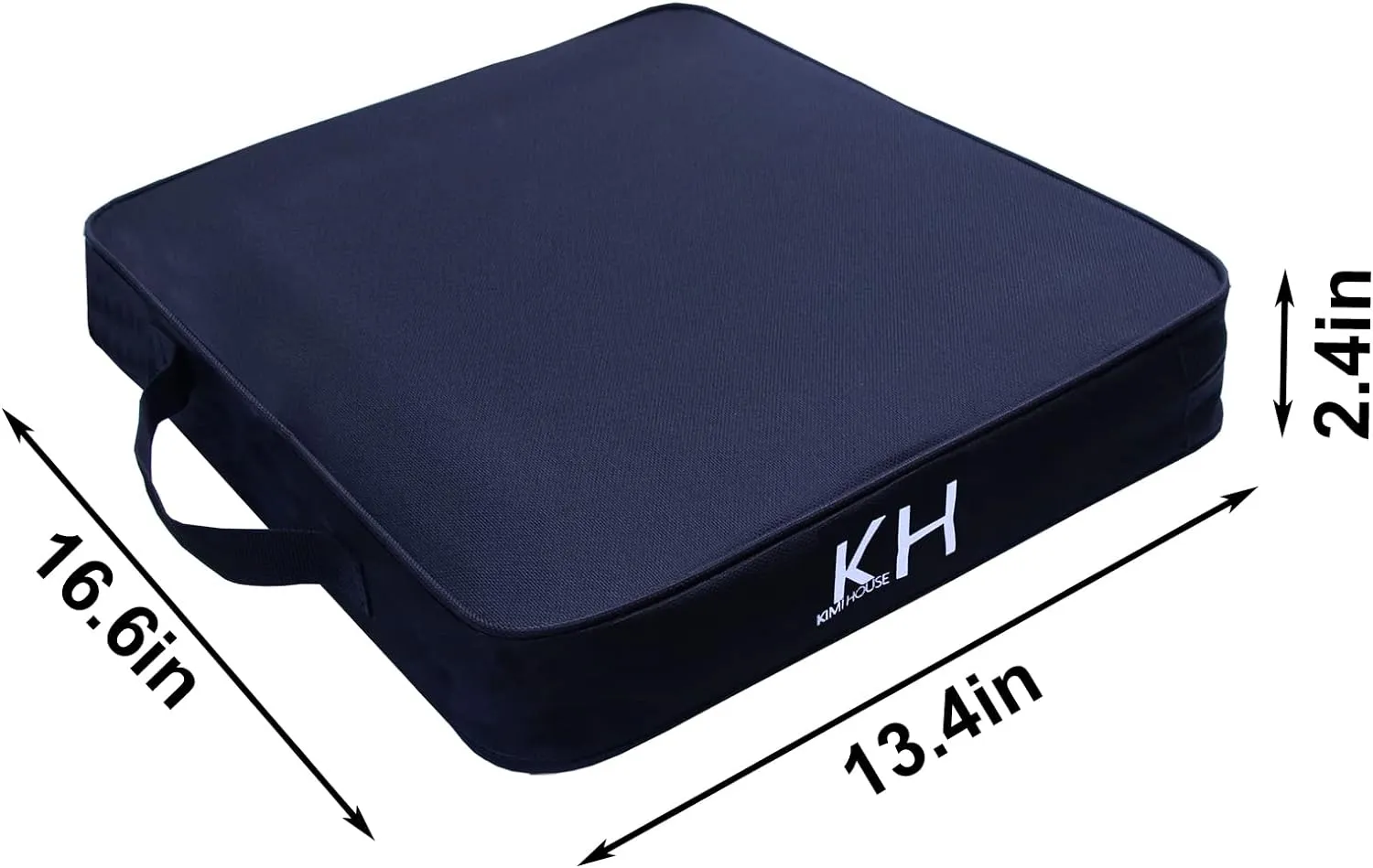 Black Stadium Seat Cushion 2 Pack, Boat Canoe Kayak Seat Cushion, Bleacher Seat Cushion, Portable and Extra Thick Cushion for Any Outdoor Events