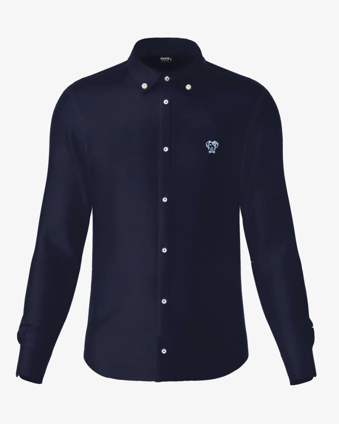 Blue Oxford Stain Resistant Shirt Regular Fit